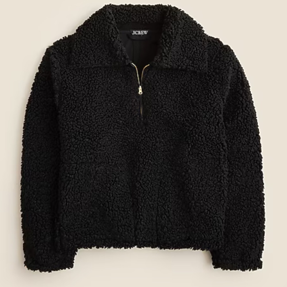 J.Crew Sherpa half-zip fleece pullover (Size: Small)
